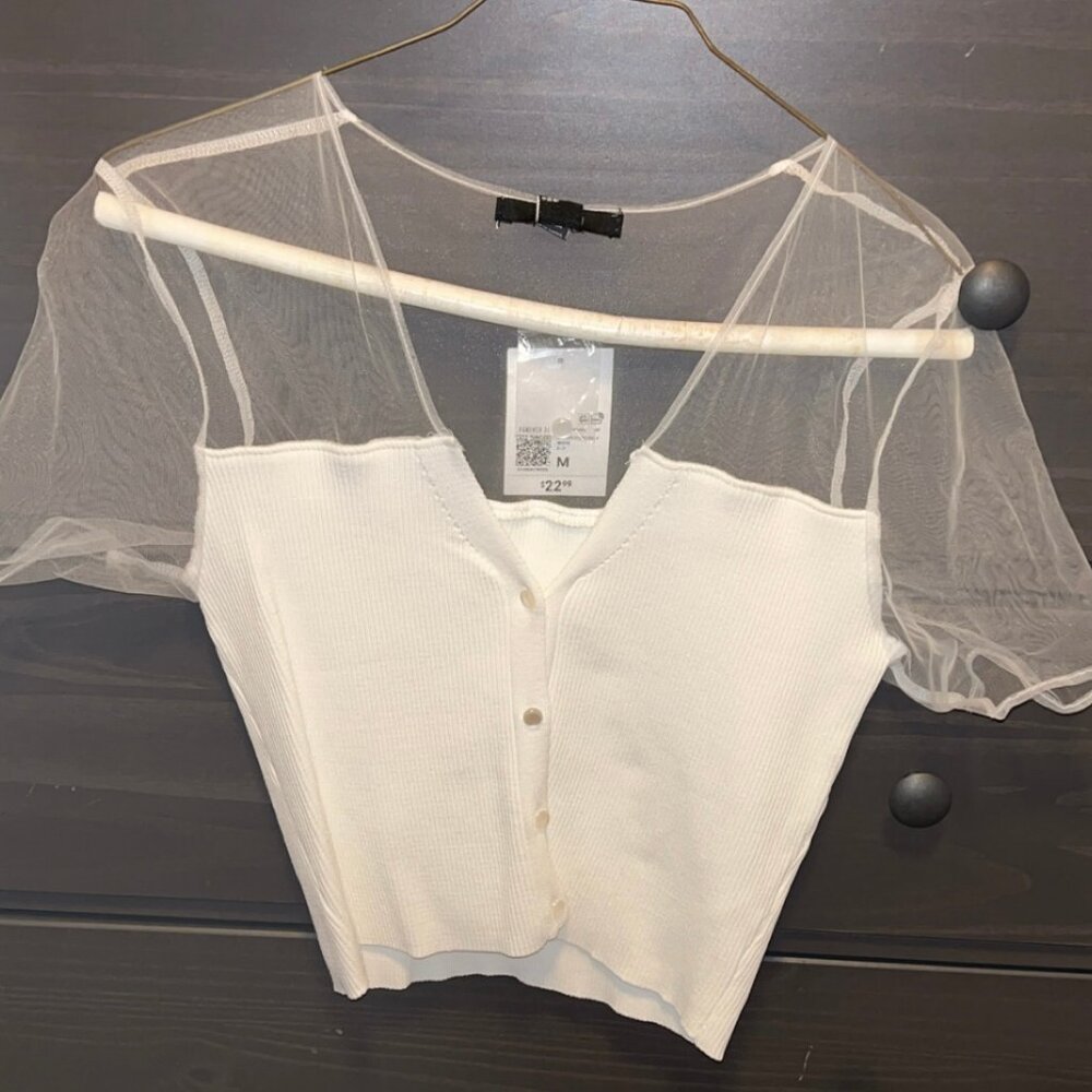 White Crop Top